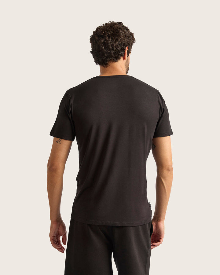 Men's V-Neck T-Shirt - Black