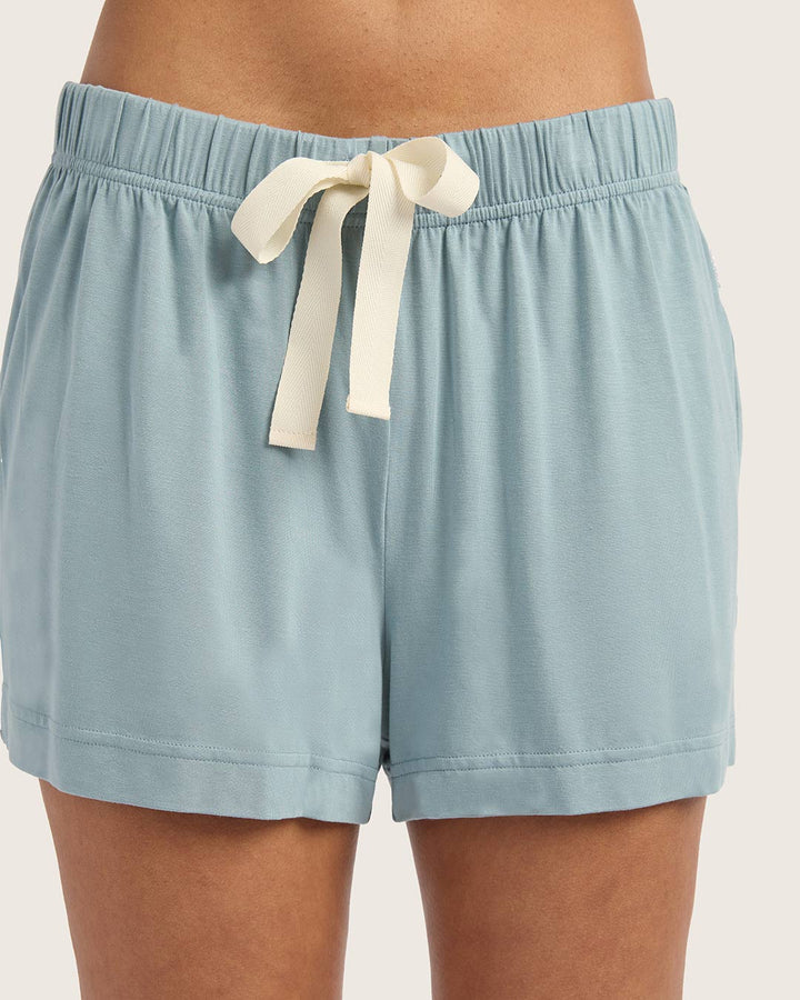 Goodnight Sleep Shorts - Mineral Blue
