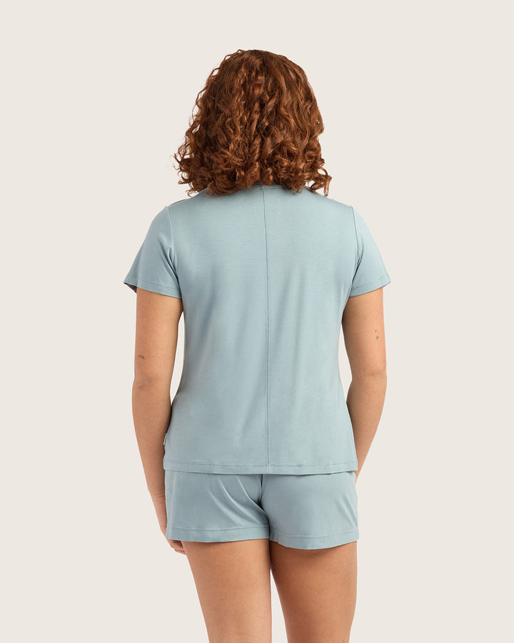 Goodnight Sleep Tee - Mineral Blue