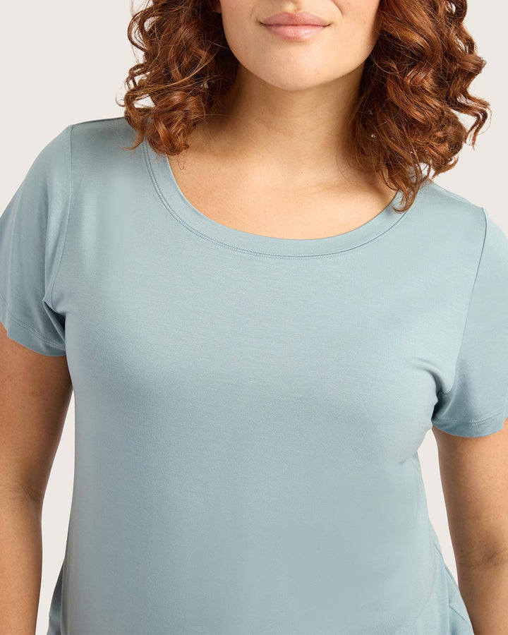 Goodnight Sleep Tee - Mineral Blue