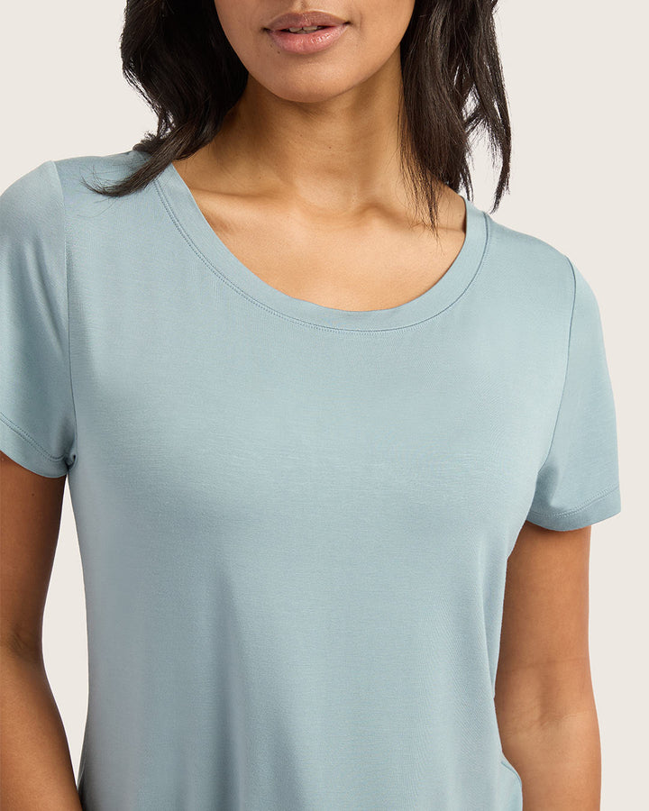 Goodnight Sleep Tee - Mineral Blue