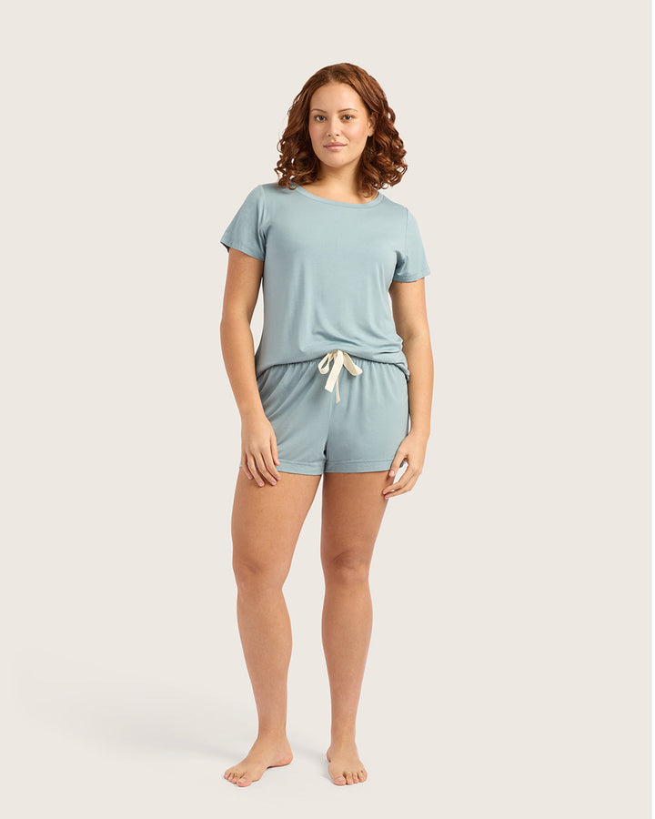 Goodnight Sleep Tee - Mineral Blue