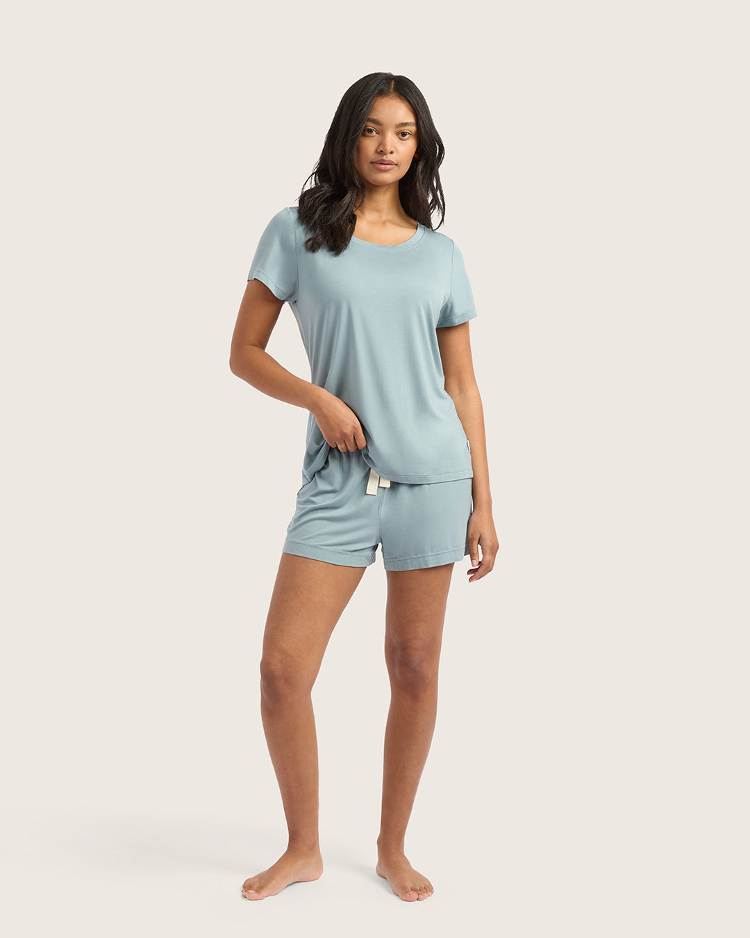 Goodnight Sleep Tee - Mineral Blue
