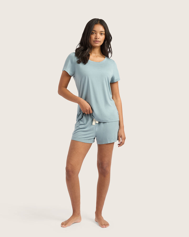 Goodnight Sleep Tee - Mineral Blue