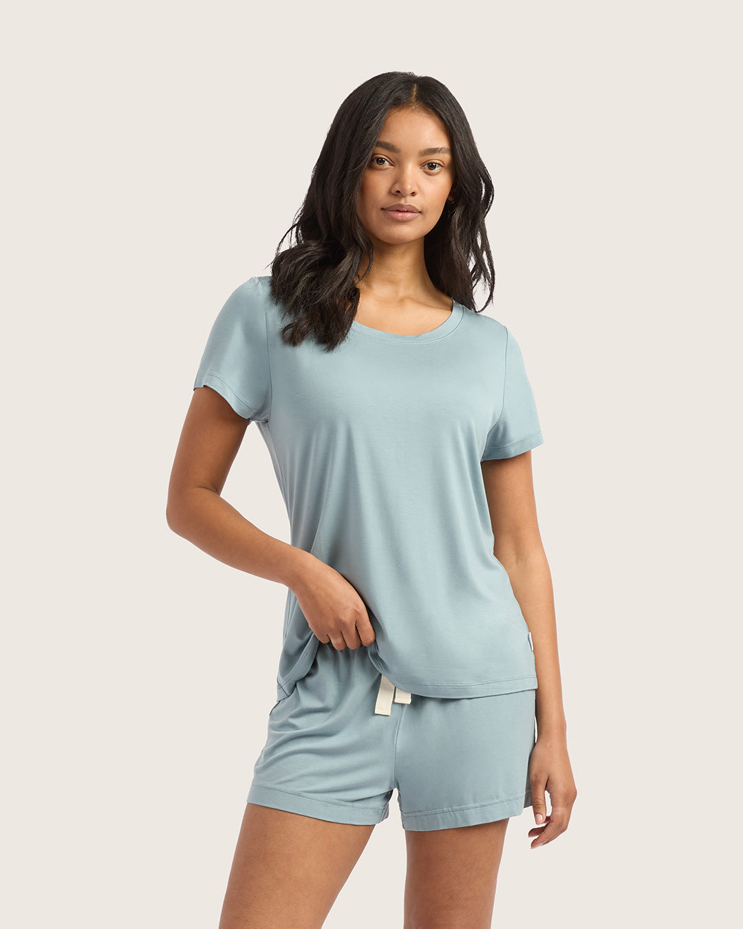 Goodnight Sleep Tee - Mineral Blue