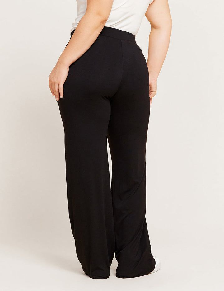 Downtime Wide Leg Lounge Pants - Black