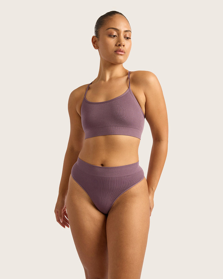 LYOLYTE Racerback Bralette - Wisteria