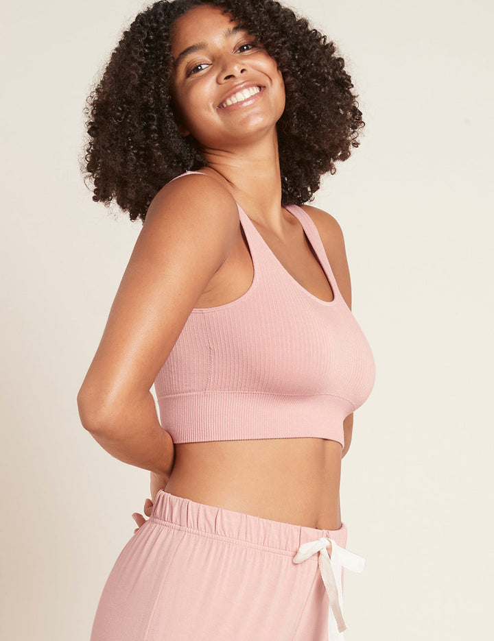Ribbed Seamfree Crop - Dusty Pink