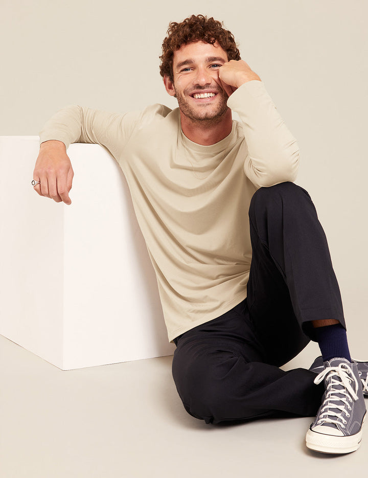 Men's Classic Long Sleeve T-Shirt - Stone