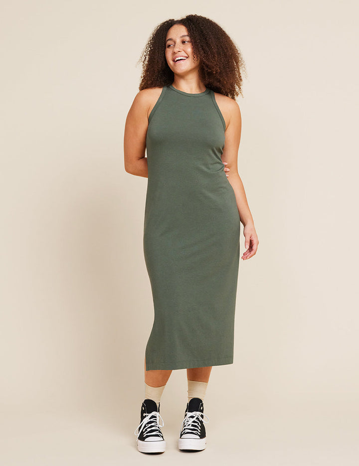 Racerback Dress - Moss