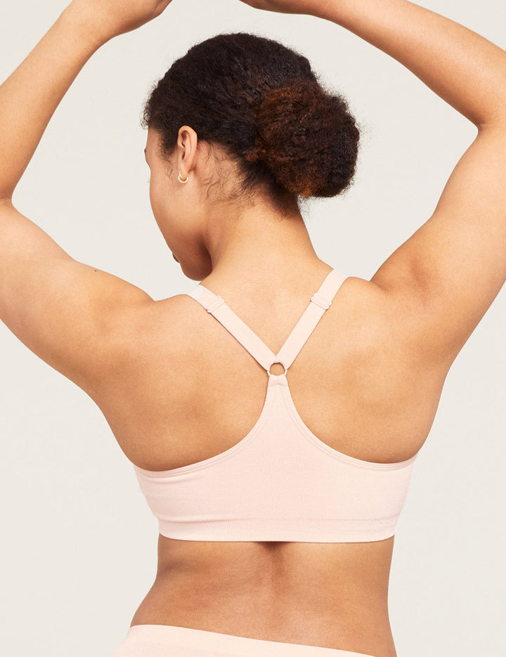 Full Bust Wireless Racerback Bra - Shell