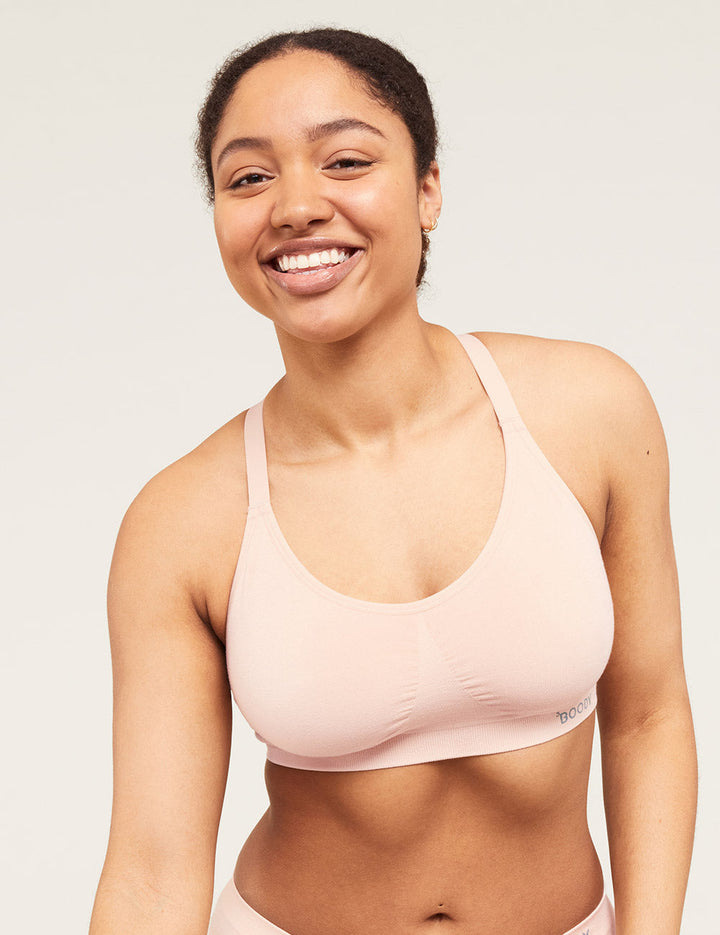 Full Bust Wireless Racerback Bra - Shell