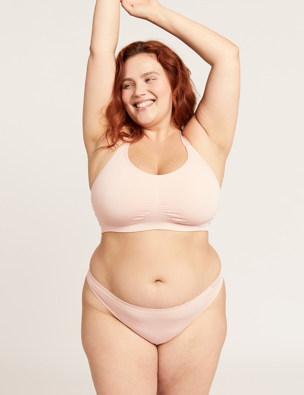Full Bust Wireless Racerback Bra - Shell