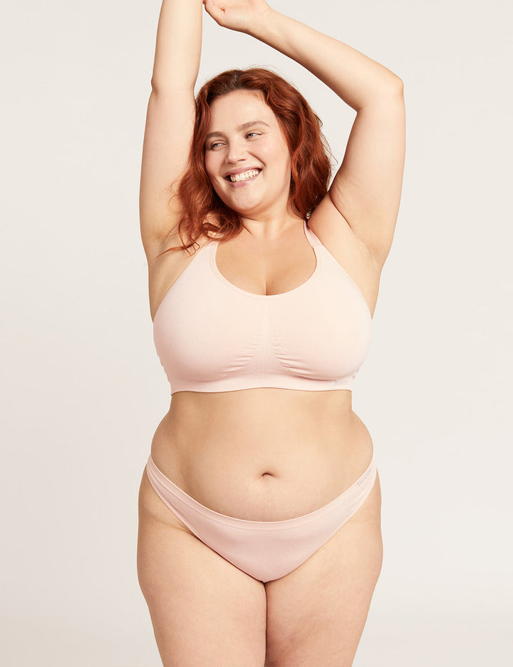 Full Bust Wireless Racerback Bra - Shell