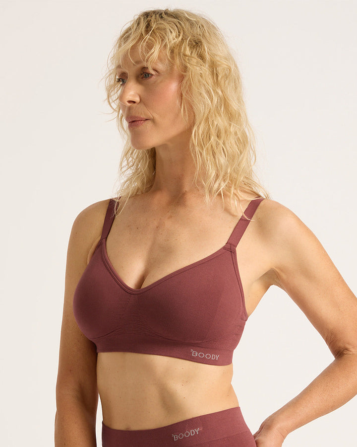 Wireless Full Bust T-Shirt Bra - Rosewood