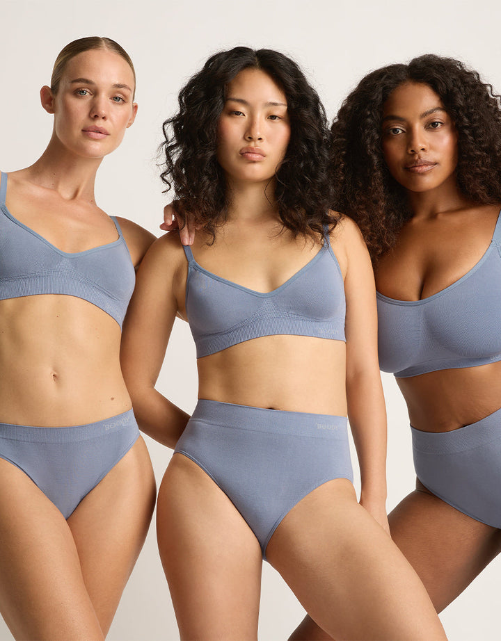 Wireless T-Shirt Bra - Dusty Blue
