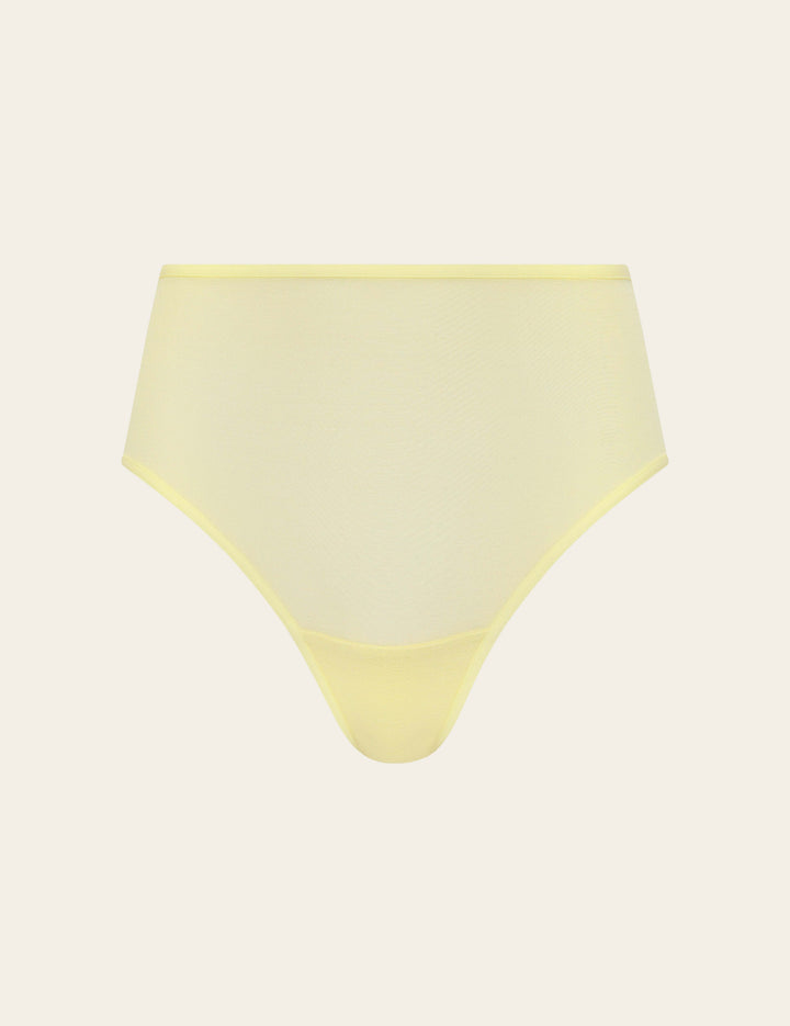 FreeMesh High-Cut Full Brief - Lemon
