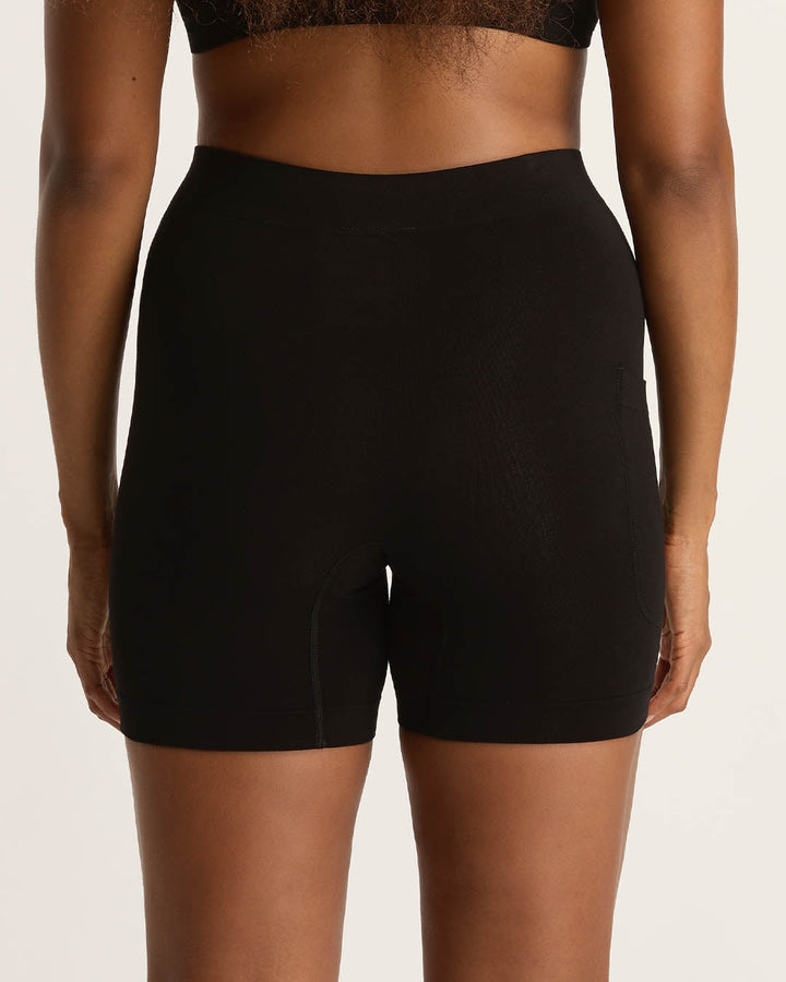 Seamfree Undershorts with Pocket 6" - Black