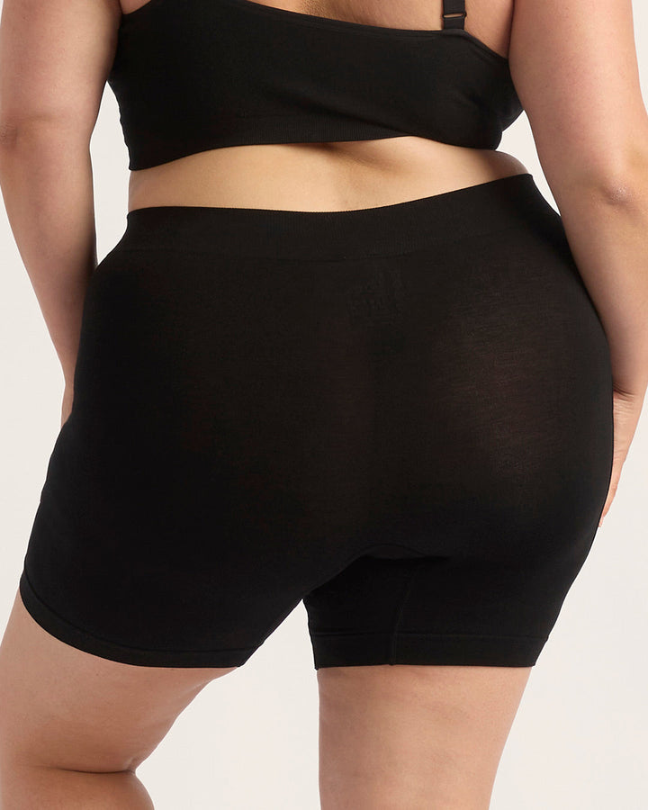 Seamfree Undershorts with Pocket 6" - Black