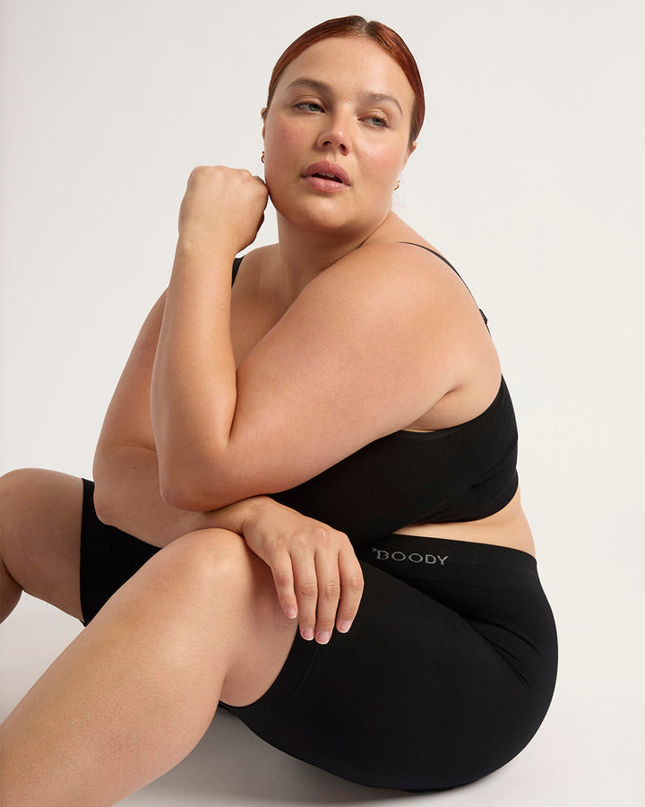 Seamfree Undershorts with Pocket 6" - Black