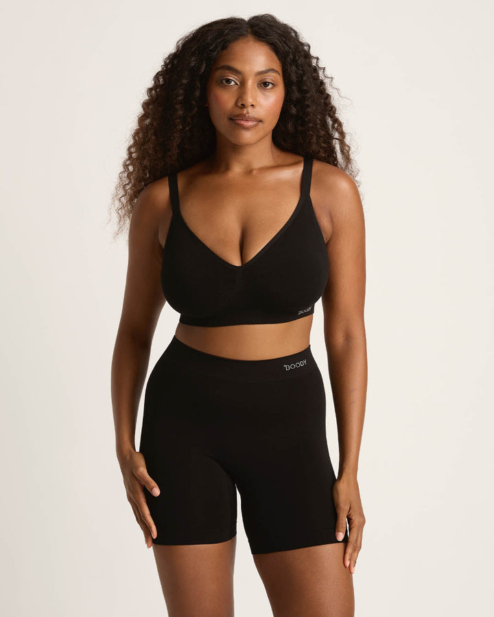 Seamfree Undershorts with Pocket 6" - Black