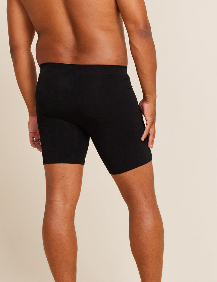 Men's Seamfree Mid-Length Boxer Briefs - Black