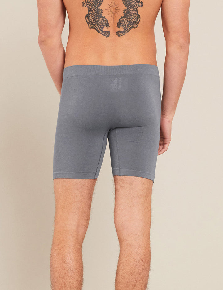 Men's Seamfree Mid-Length Boxer Briefs - Charcoal