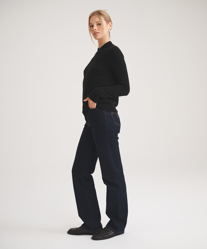 Basic Cashmere Mockneck Sweater
