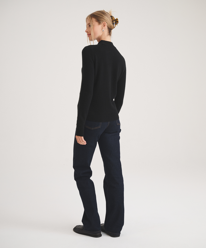 Basic Cashmere Mockneck Sweater