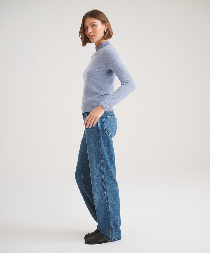 Basic Cashmere Mockneck Sweater