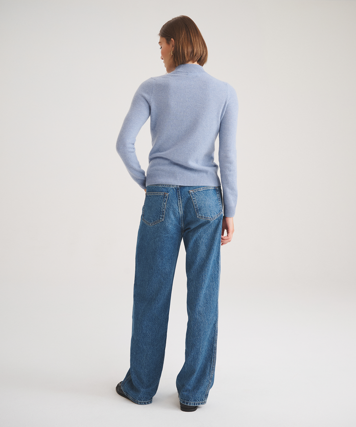 Basic Cashmere Mockneck Sweater