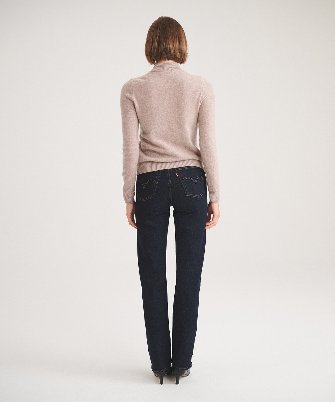 Basic Cashmere Mockneck Sweater