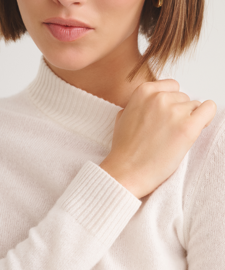 Basic Cashmere Mockneck Sweater