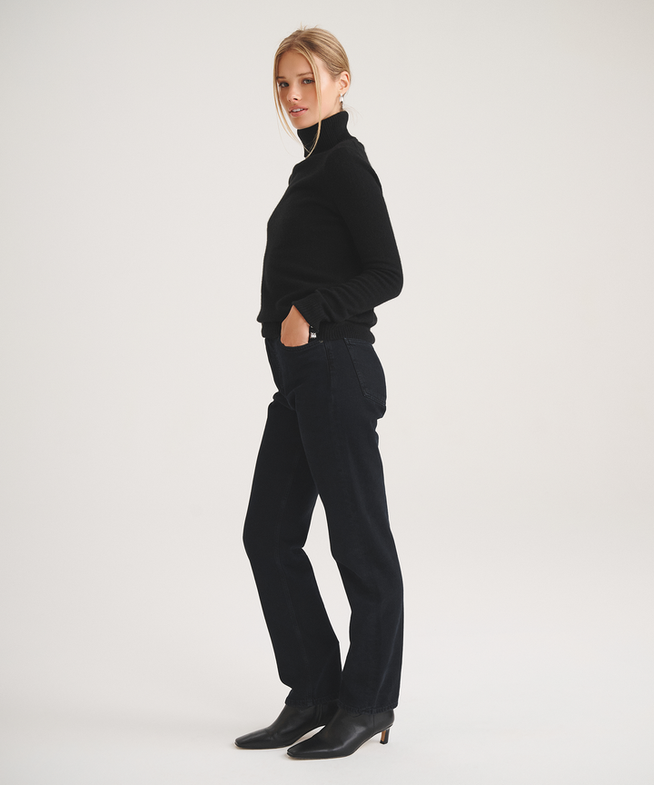 Basic Cashmere Turtleneck Sweater