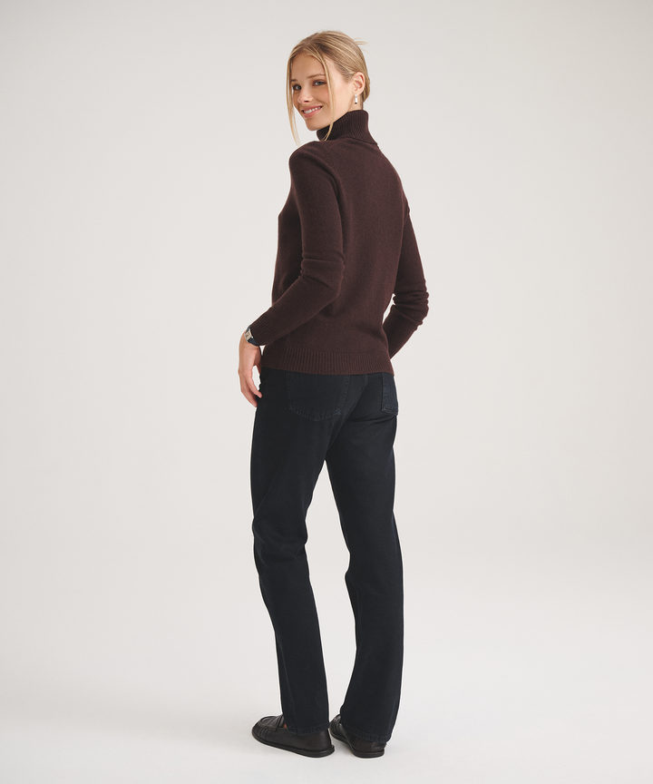 Basic Cashmere Turtleneck Sweater