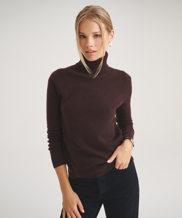 Basic Cashmere Turtleneck Sweater