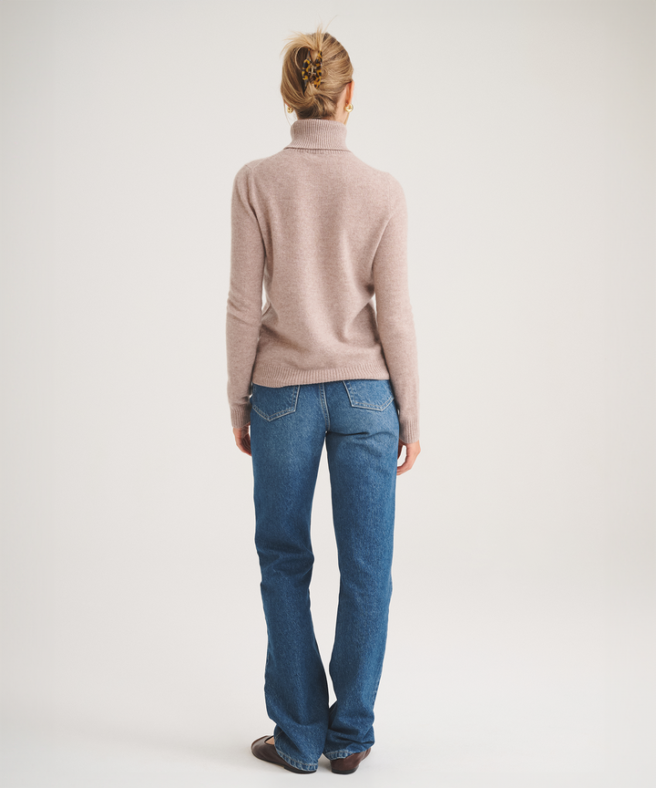 Basic Cashmere Turtleneck Sweater