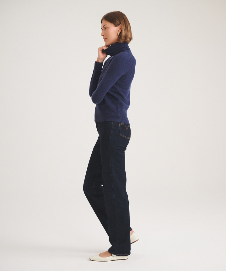 Basic Cashmere Turtleneck Sweater