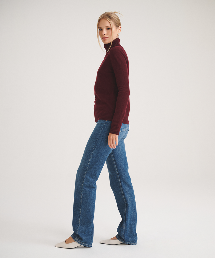 Basic Cashmere Turtleneck Sweater