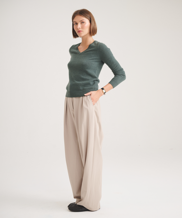 Basic Cashmere V-Neck Sweater 