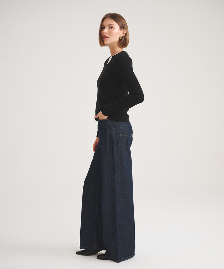 Basic Cashmere V-Neck Sweater 