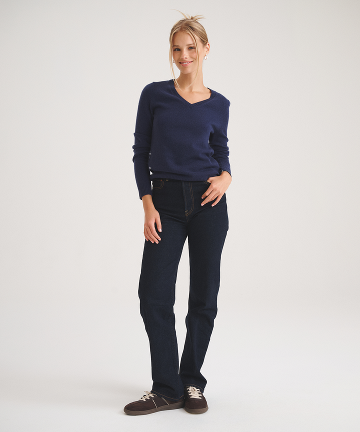 Basic Cashmere V-Neck Sweater 