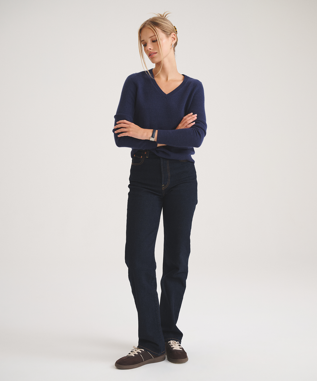 Basic Cashmere V-Neck Sweater 