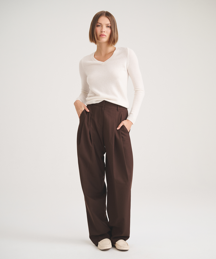 Basic Cashmere V-Neck Sweater 