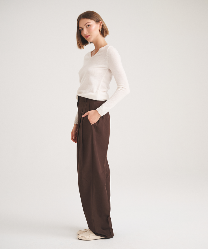 Basic Cashmere V-Neck Sweater 