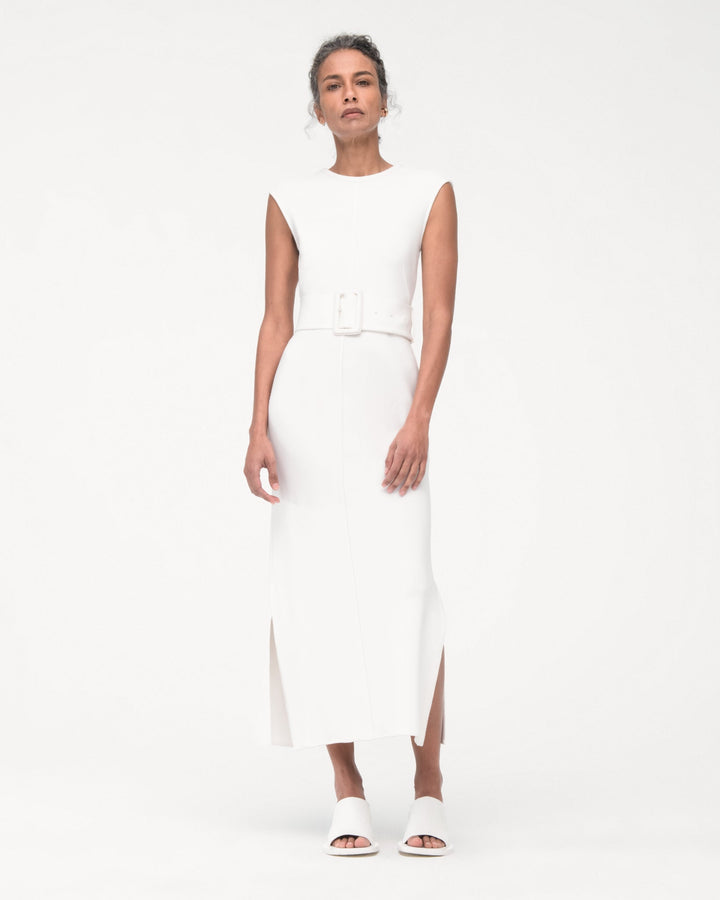 Bias Belted Dress