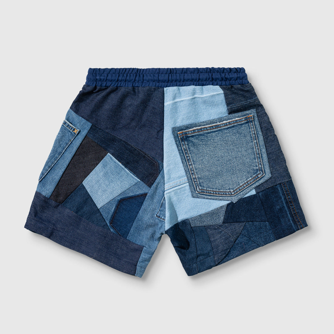 drawstring denim short
