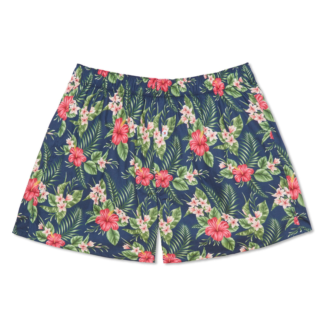 Organic Cotton Hawaiian Print Boxer Short