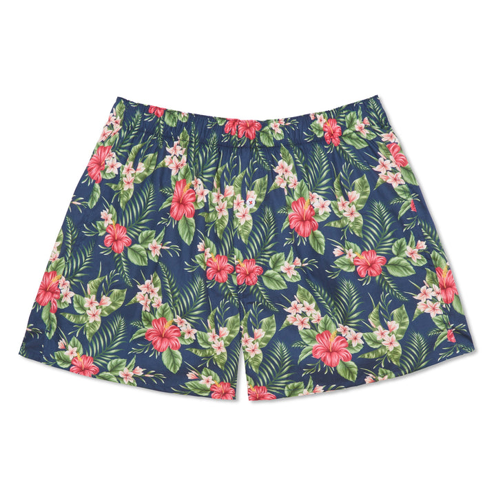 Organic Cotton Hawaiian Print Boxer Short