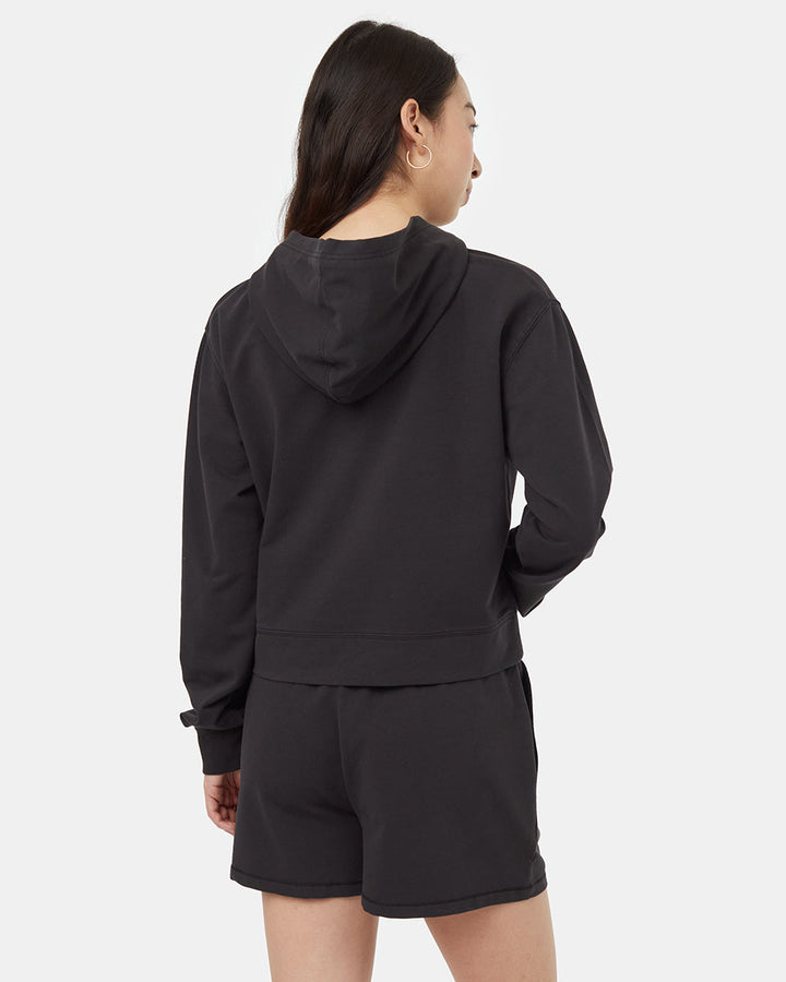 French Terry Cropped Hoodie